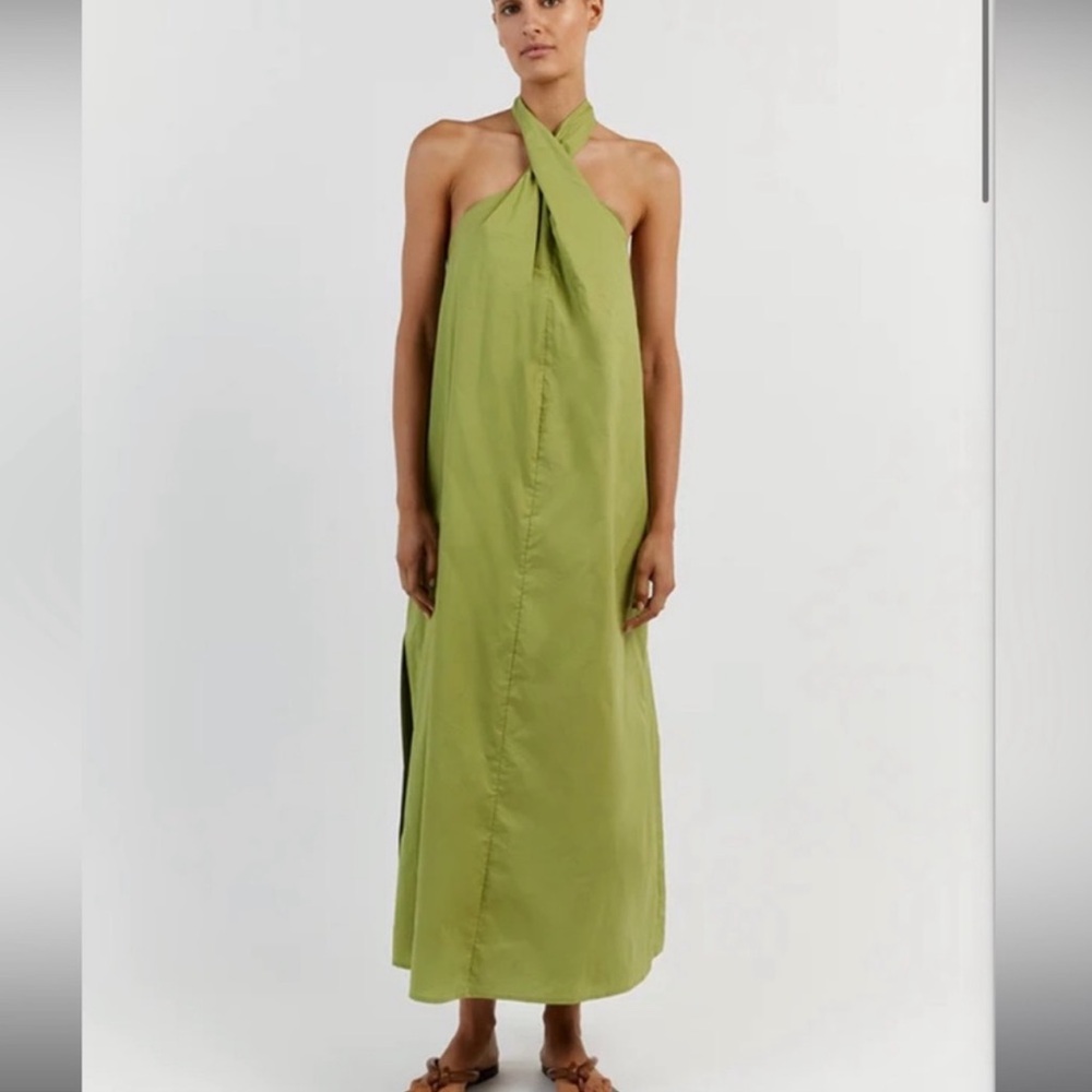 DISSH Strapless Green Dress